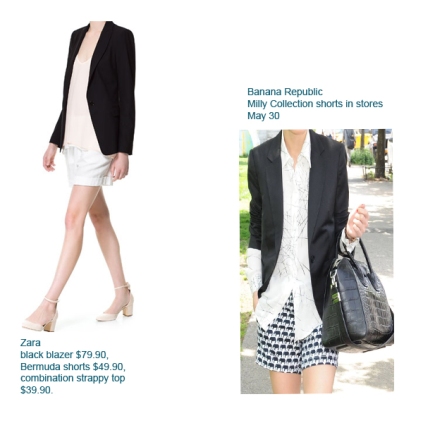 blazer and shorts outfits