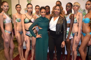Martha Luna of MDoll NYC and designer Gionna Nicole with models